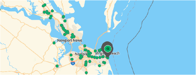 virginia beach map