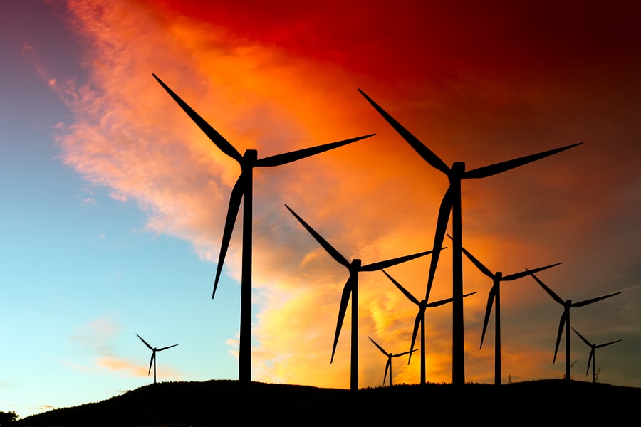 wind turbines